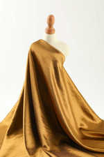 Acetate gold-plated satin fabric, haute couture dress fabric