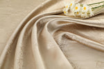 Jacquard fabric, silky drape, satin women's dress fabric