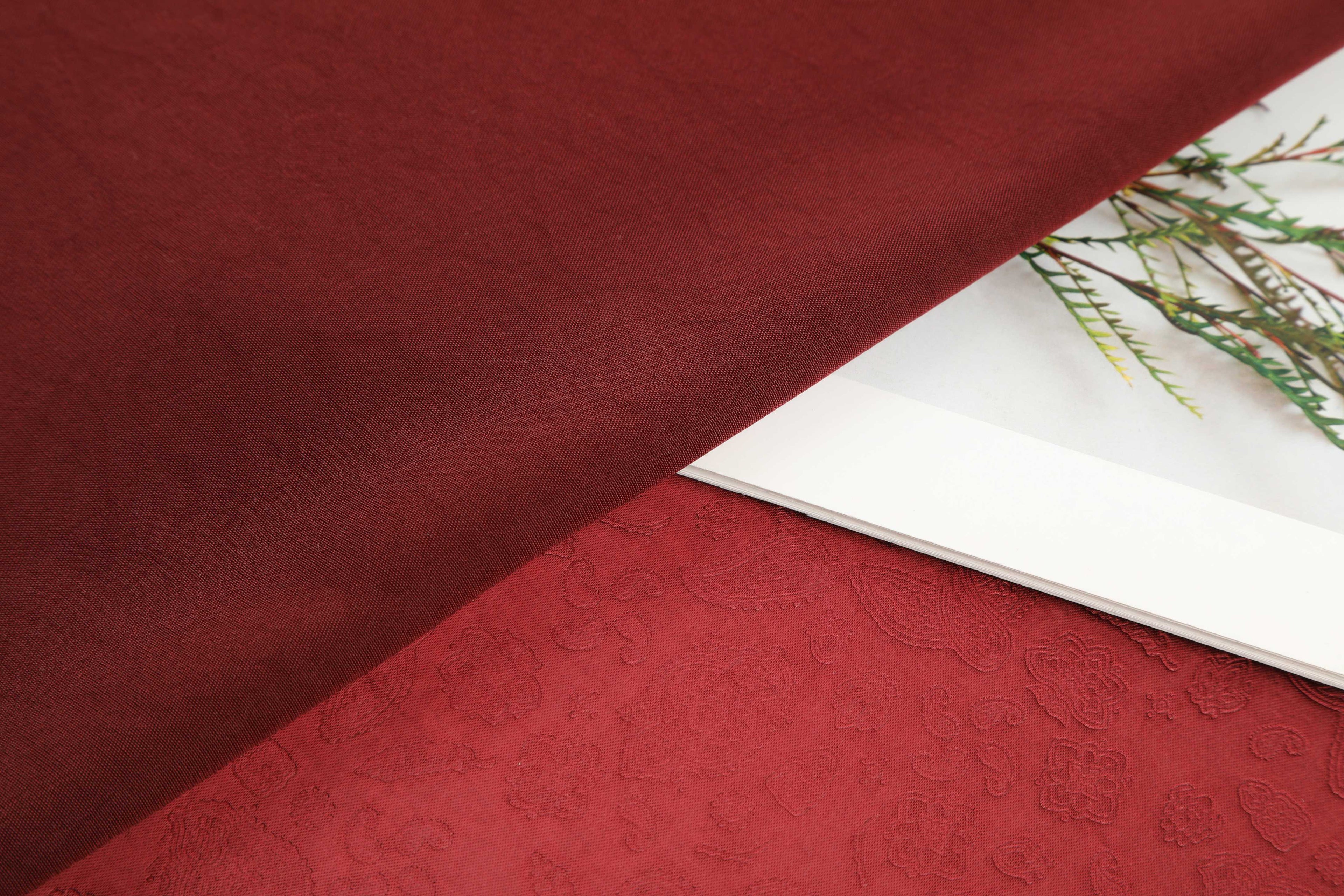Paisley satin brocade jacquard fabric, silky and lustrous garment fabric