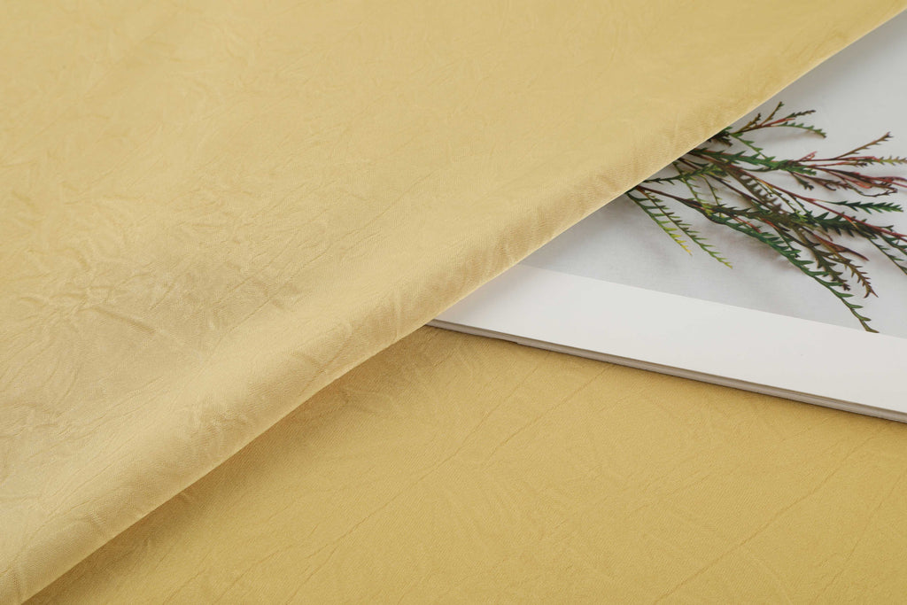 Glossy pleated satin fabric, lightweight woven polyester fabric