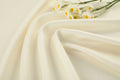 Glossy pleated satin fabric, lightweight woven polyester fabric