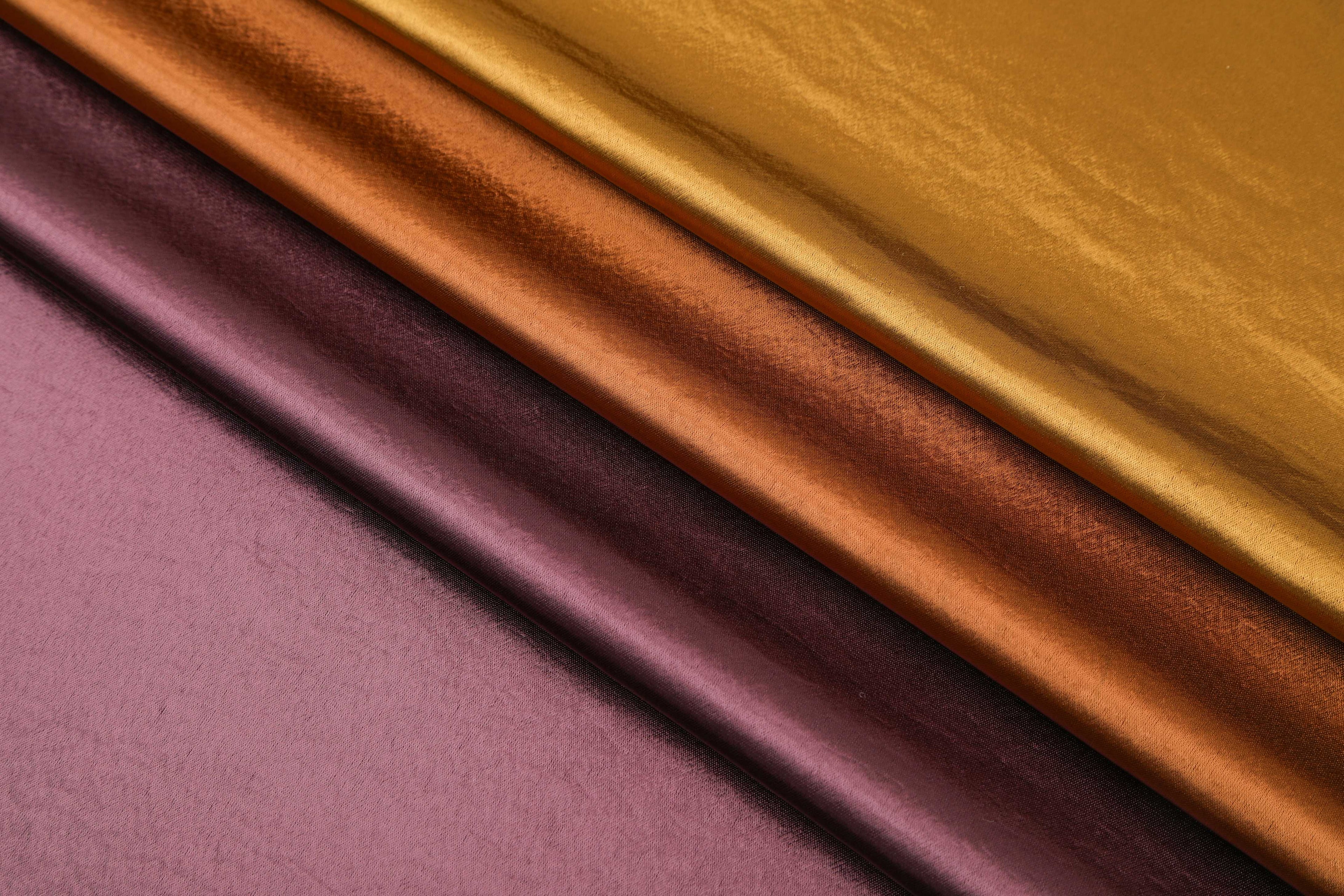 Acetate gold-plated satin fabric, haute couture dress fabric