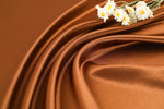 Acetate gold-plated satin fabric, haute couture dress fabric