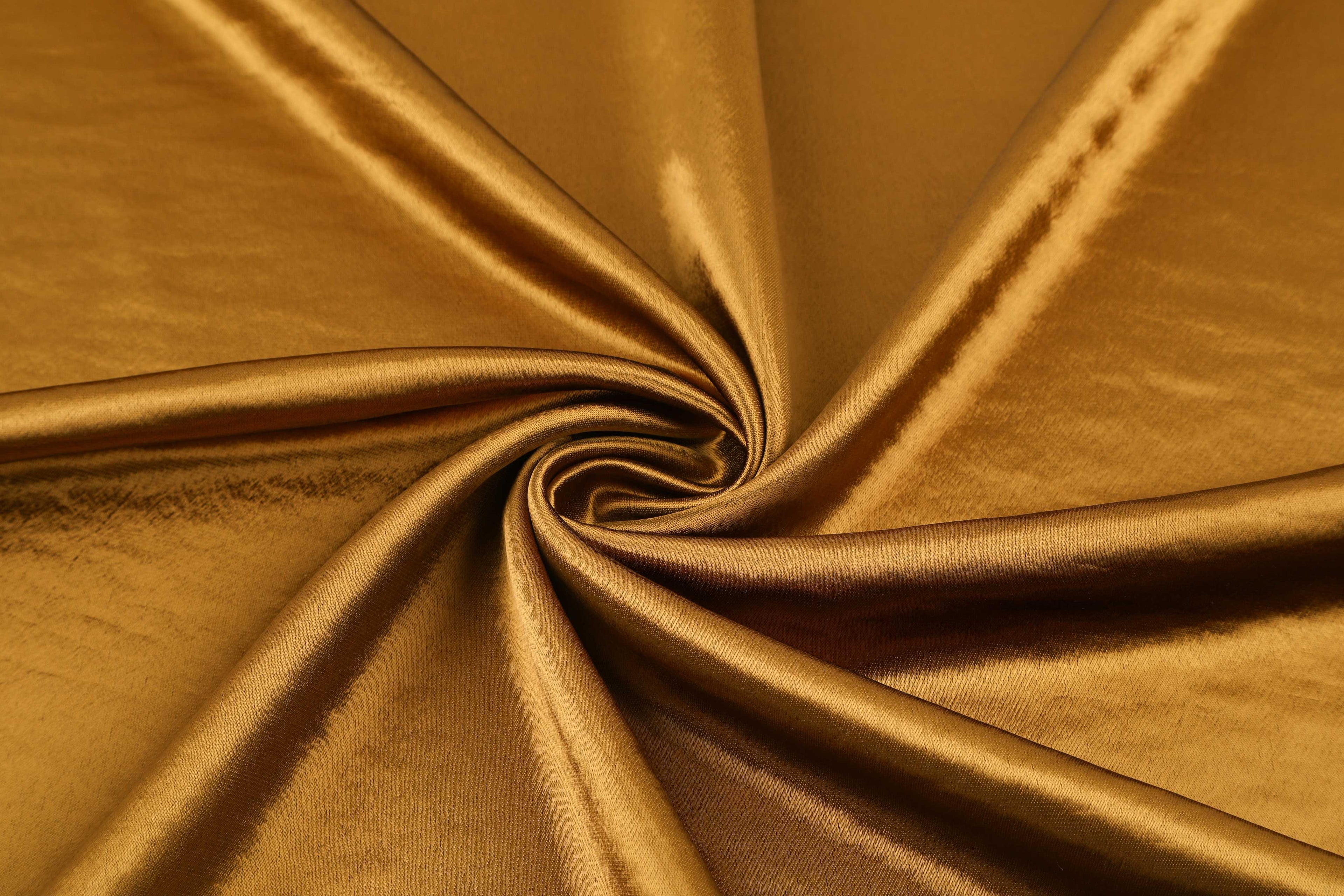 Acetate gold-plated satin fabric, haute couture dress fabric