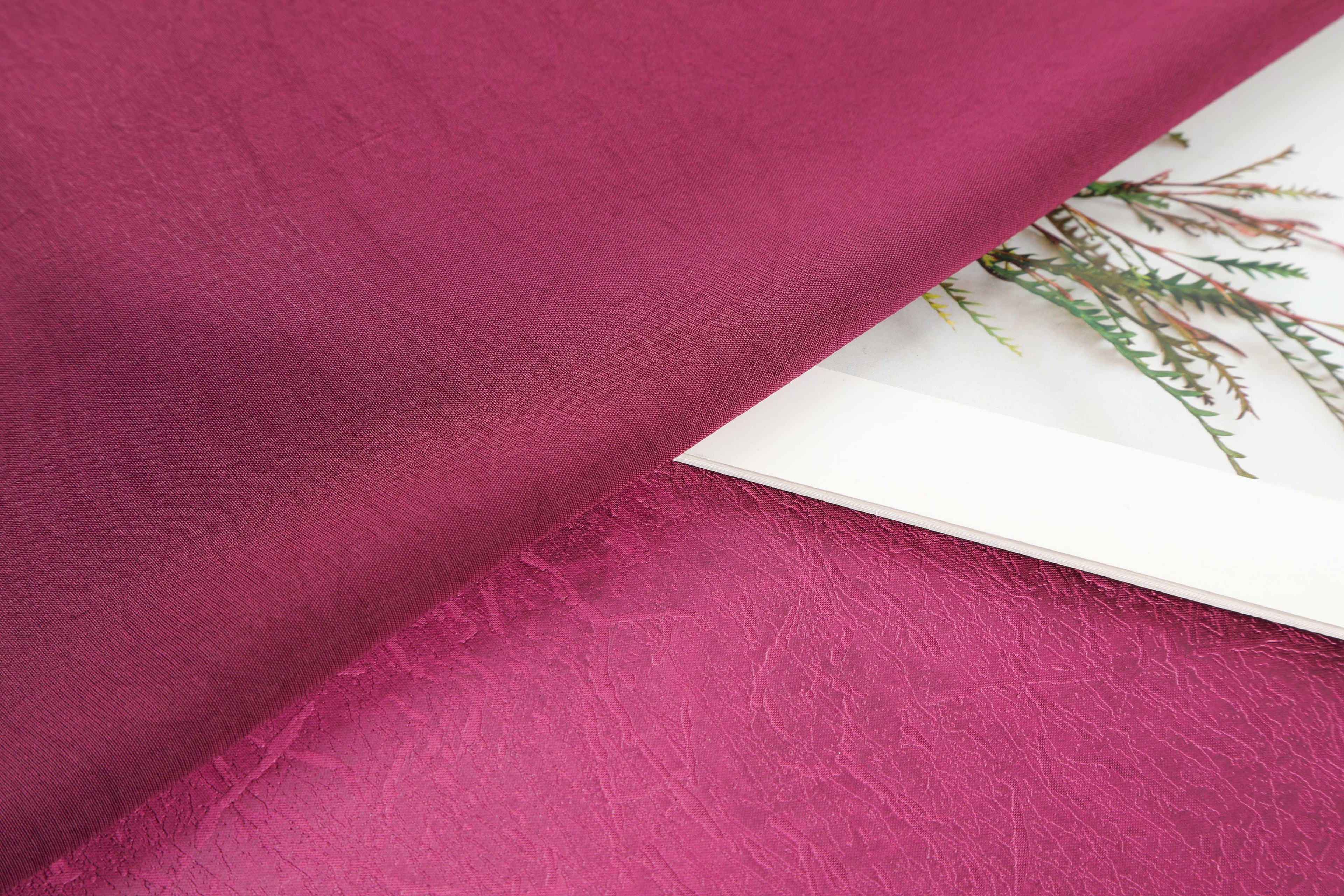 Satin pearlescent faux leather fabric with leather texture and crackle pattern, women's leather clothing fabric