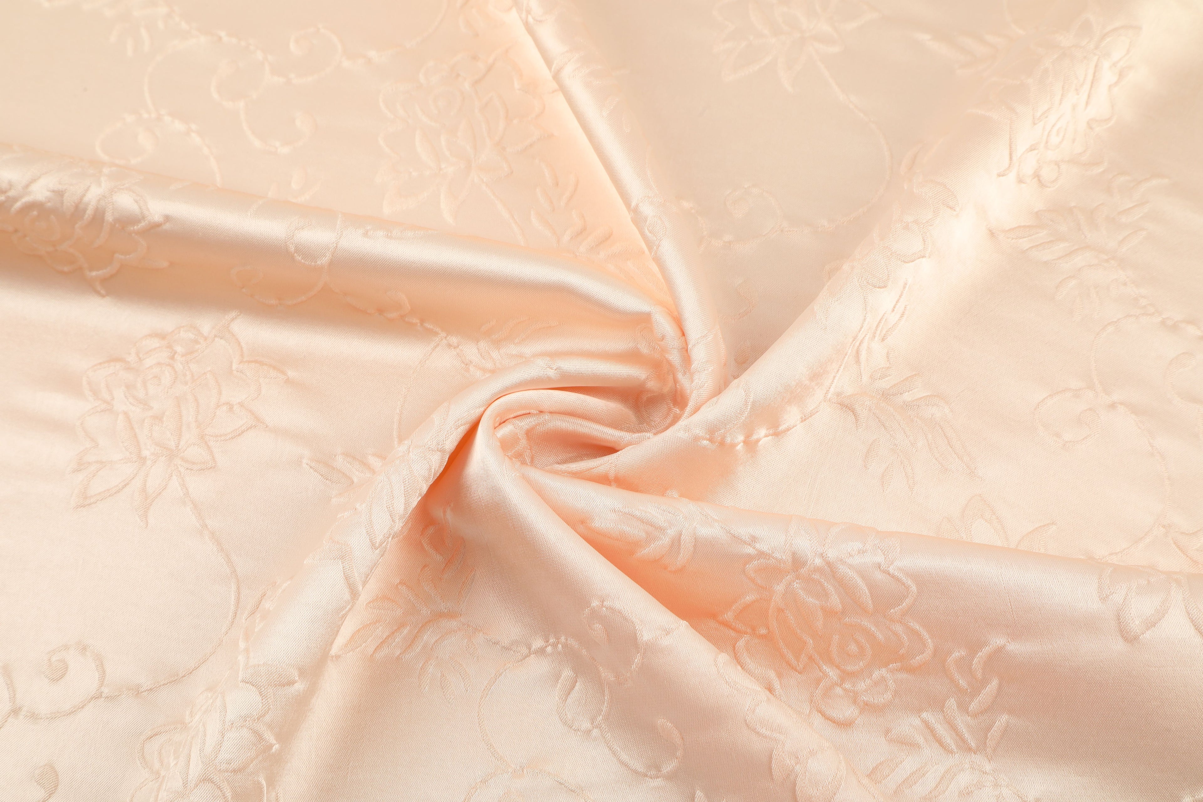 195g floating rose pattern clothing fabric, four-way stretch jacquard, antique style fabric, textured dress material