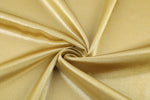 High-quality gold and silver gilt satin fabric, silk satin with drape, polyester satin material