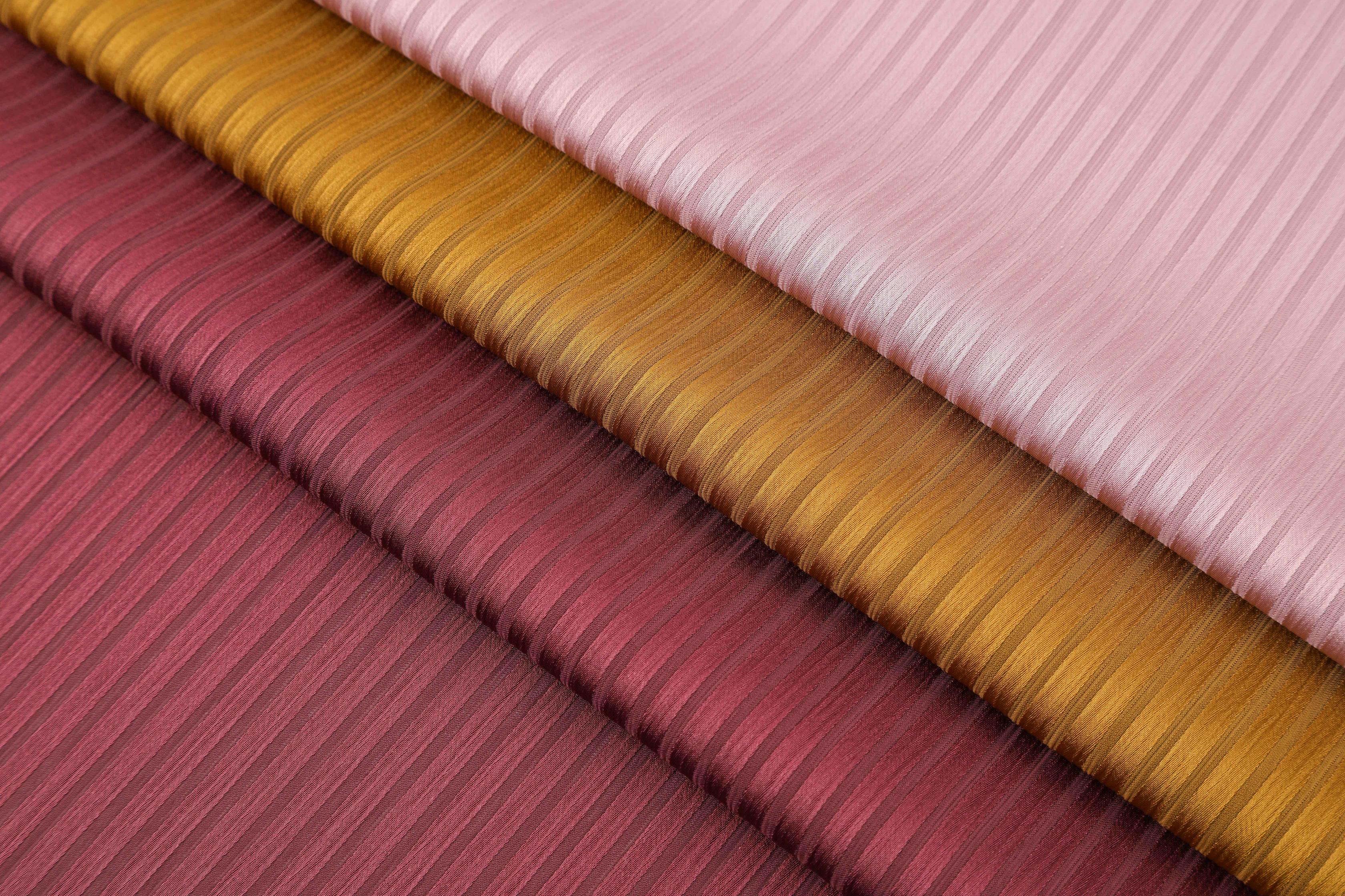 Satin striped polyester fabric for women's casual shirts