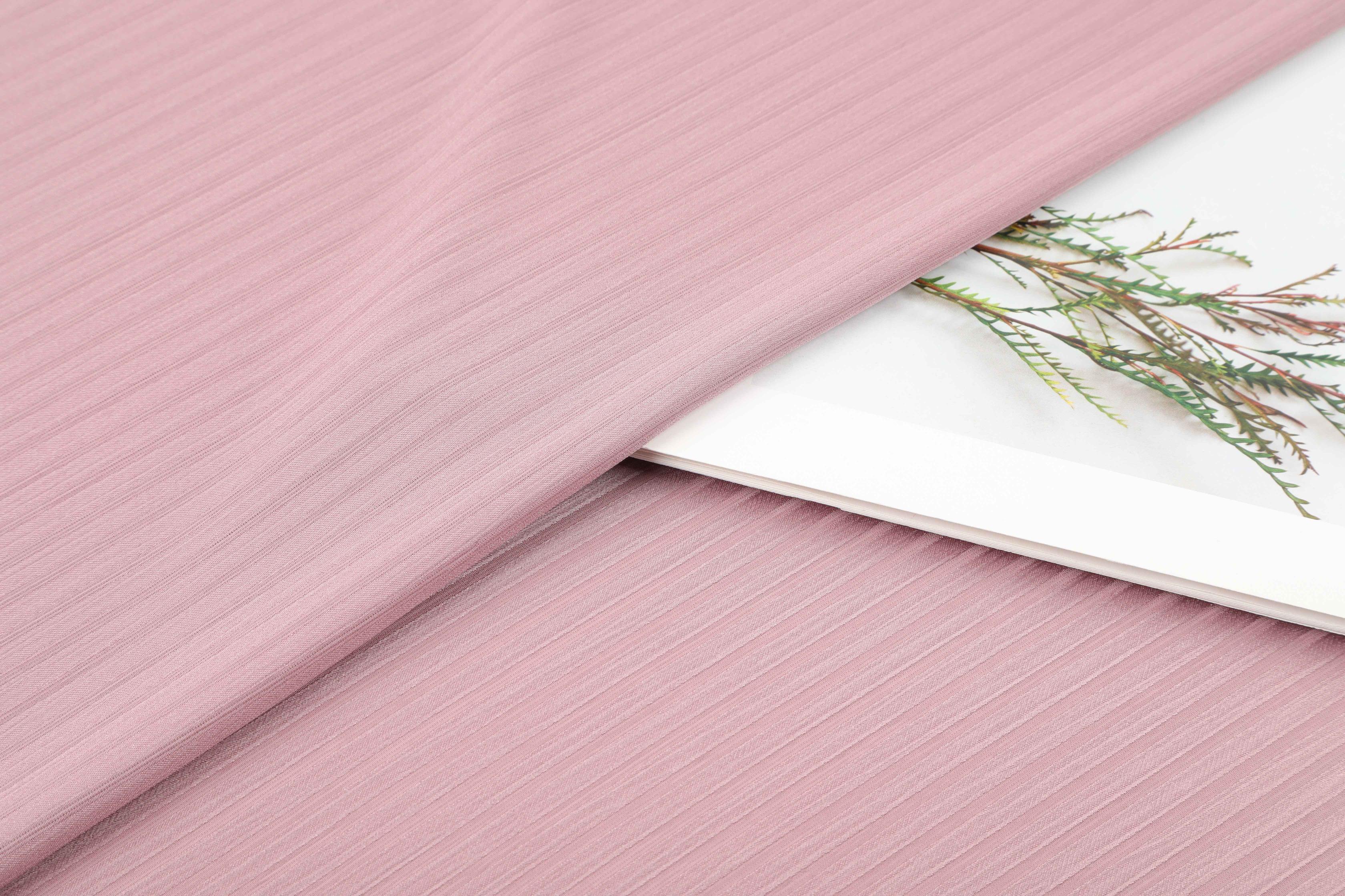 Satin striped polyester fabric for women's casual shirts