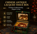 Gilded lacquerware jewelry box with mirror