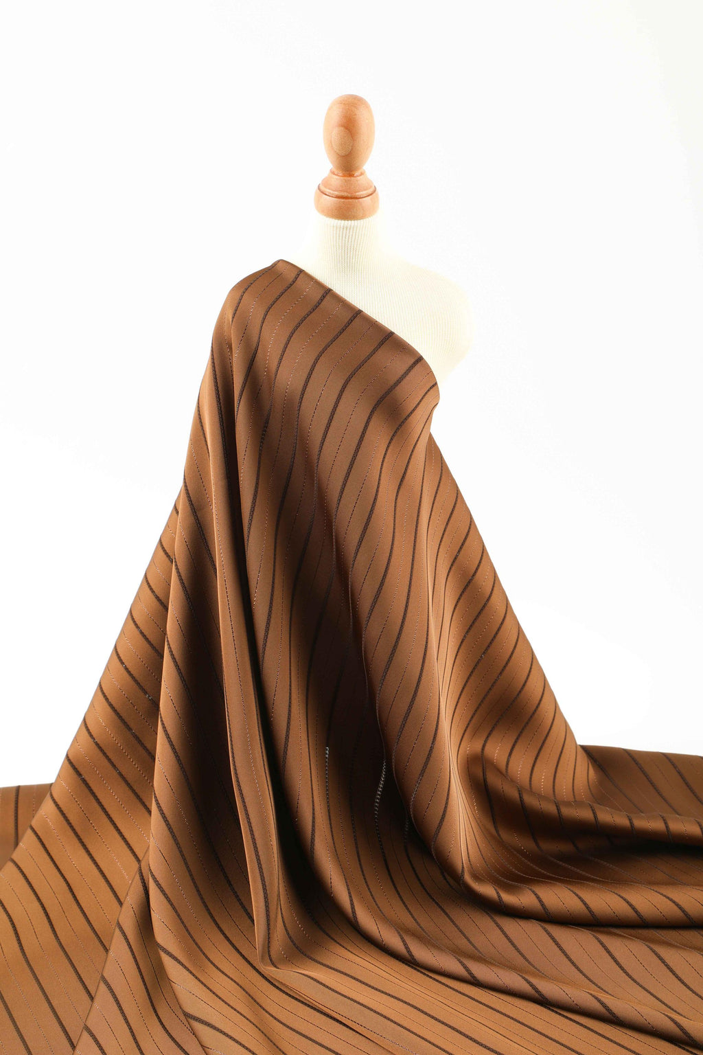 Silver striped double-sided satin chiffon fabric fashion fabric gold silk satin stripes