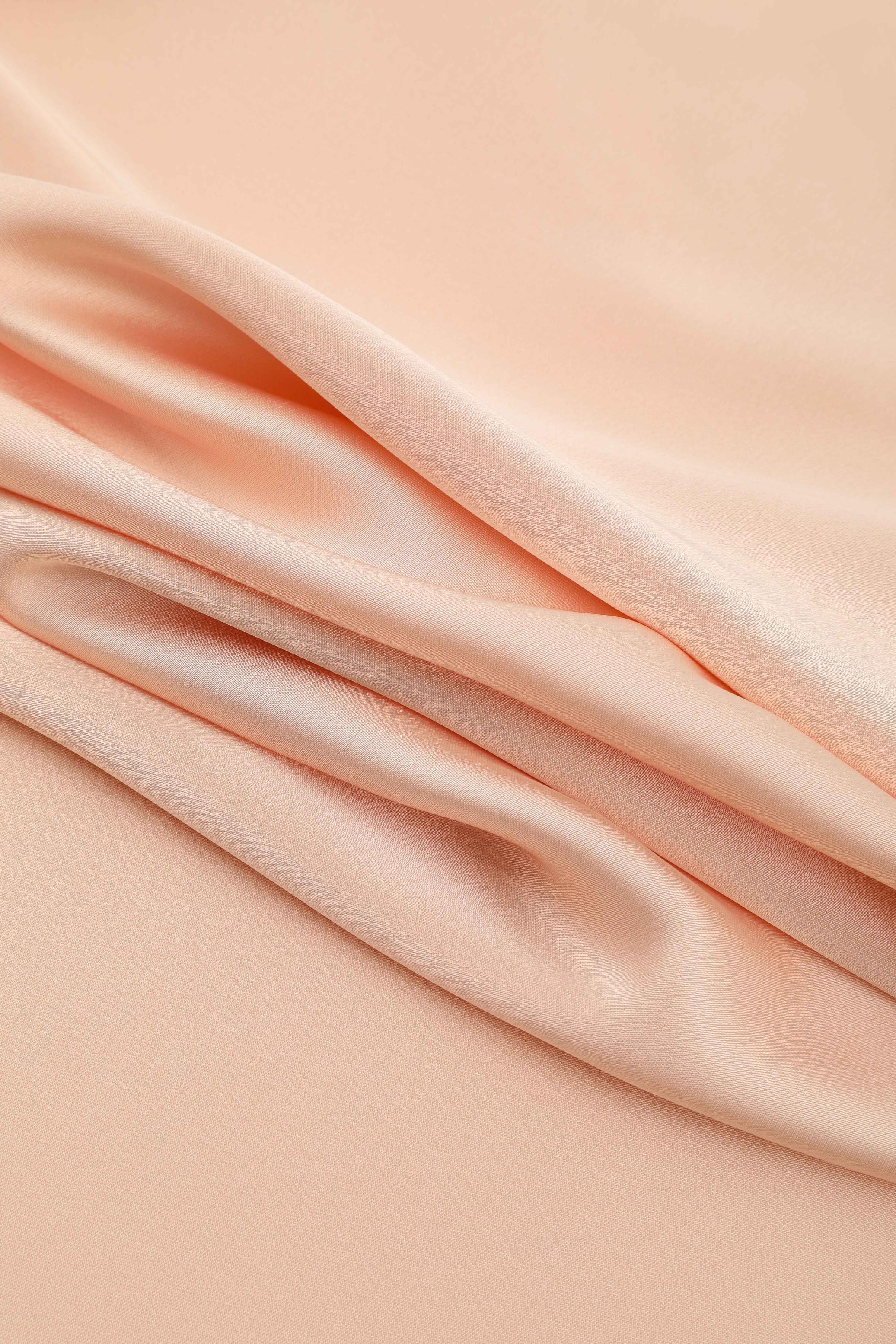 200g High-Quality Crackled Double-Sided Satin Meteor Satin Textured Fabric for Wedding Dresses